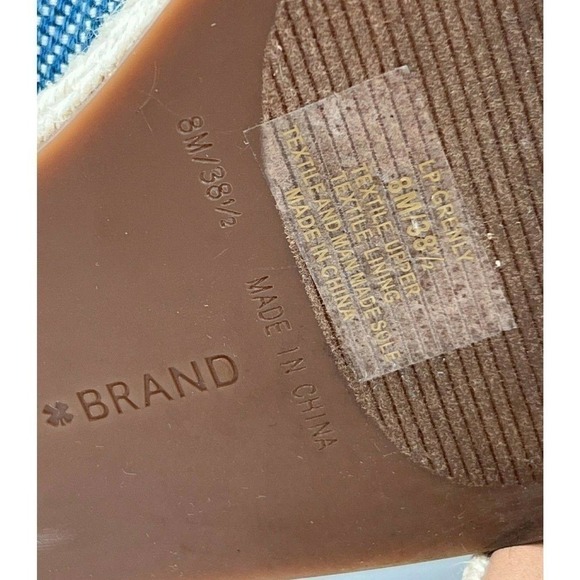 Lucky Brand Grenly Blue Fabric Twist Espadrille Slide Slip On Sandal Size 8/38.5 - Picture 7 of 7
